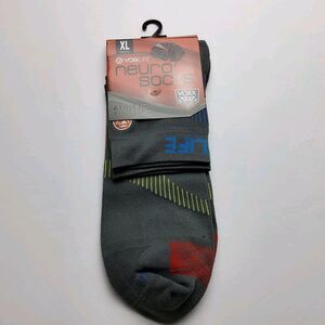 Voxx Life Stasis Neuro Socks Athletic Mini Crew Grey Size XL (Men's 13-16)
